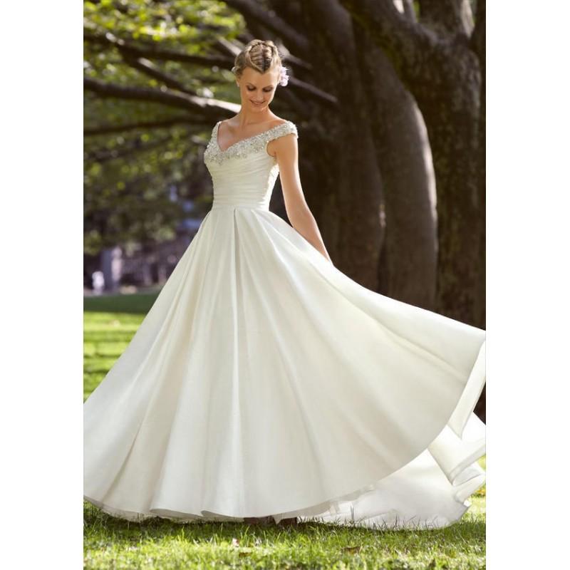 Wedding - 67421 Mori Lee Voyage Ivory/Silver Size 18 In Stock - HyperDress.com