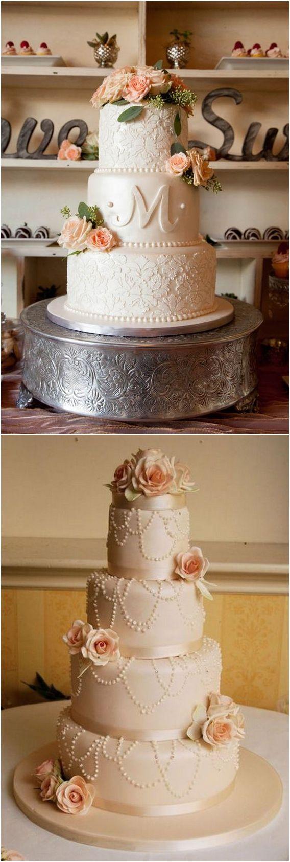 زفاف - 20 Elegant Vintage Buttercream Wedding Cakes