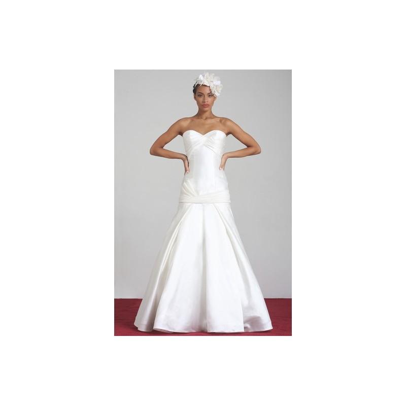 Mariage - Junko Yoshioka FW14 Dress 1 - A-Line Fall 2014 Junko Yoshioka Sweetheart Full Length White - Rolierosie One Wedding Store
