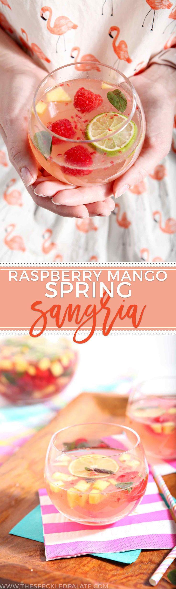 Hochzeit - Raspberry Mango Spring Sangria