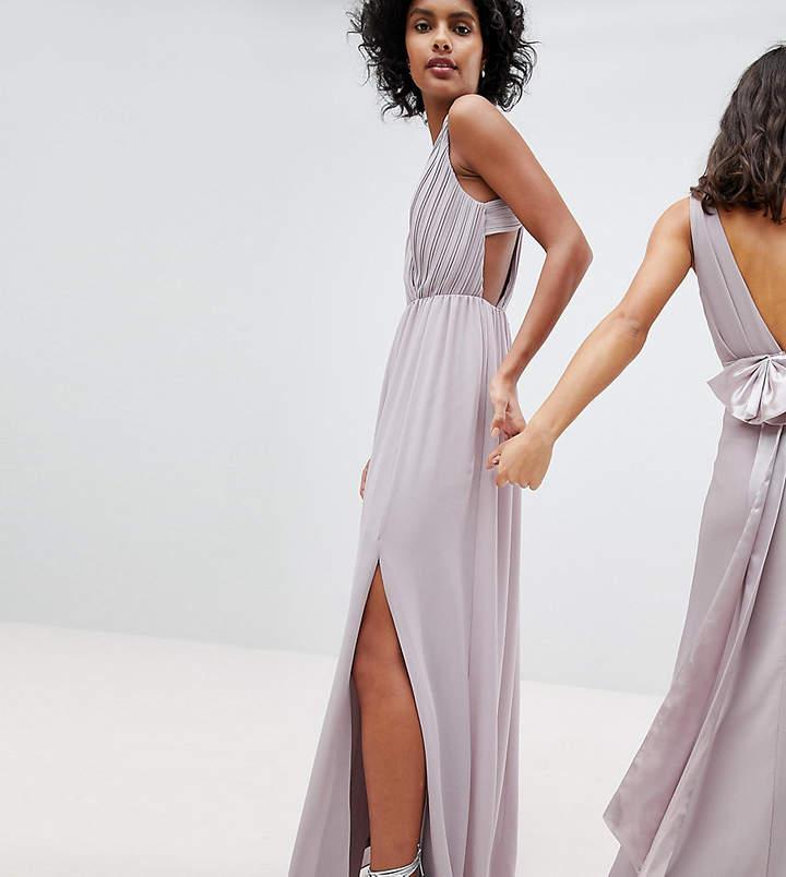 زفاف - TFNC Pleated Maxi Bridesmaid Dress With Back Detail