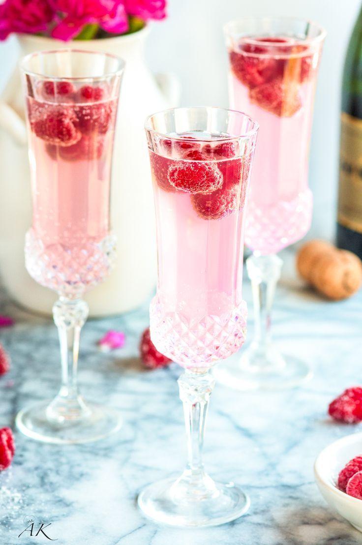 زفاف - Sparkling Raspberry Lemon Mimosas