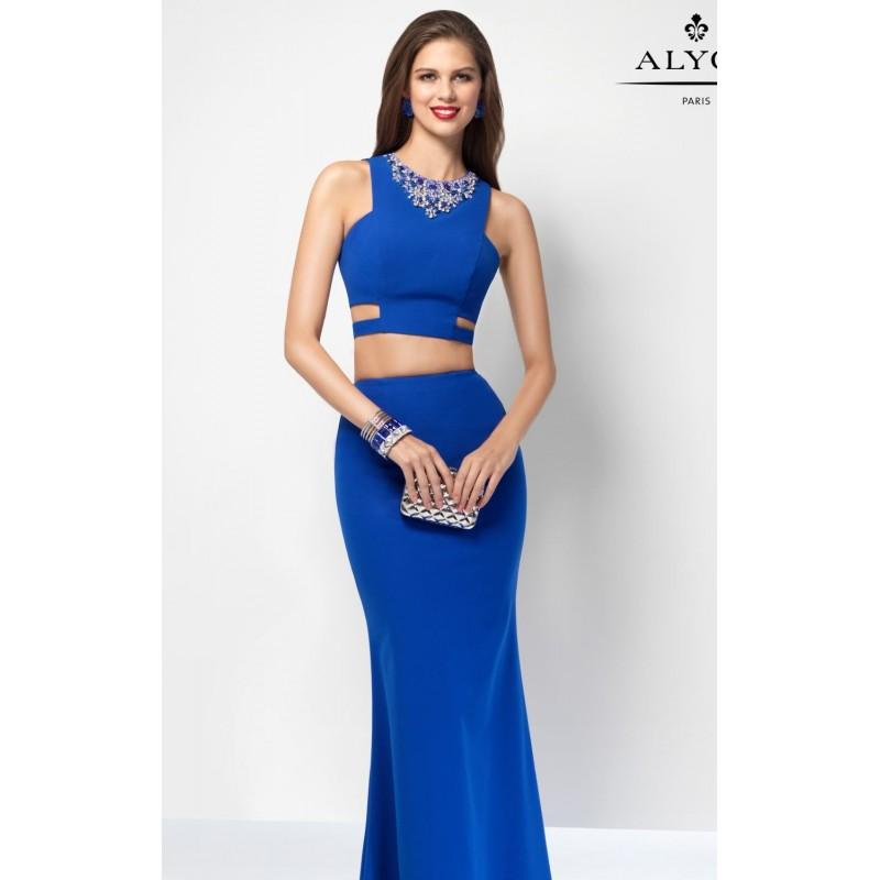 Wedding - Royal Two-Piece Stretch Crepe Gown by Alyce BDazzle - Color Your Classy Wardrobe