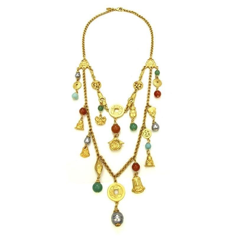 Wedding - Ben-Amun - Silk Road Dynasty Coin Necklace - Designer Party Dress & Formal Gown