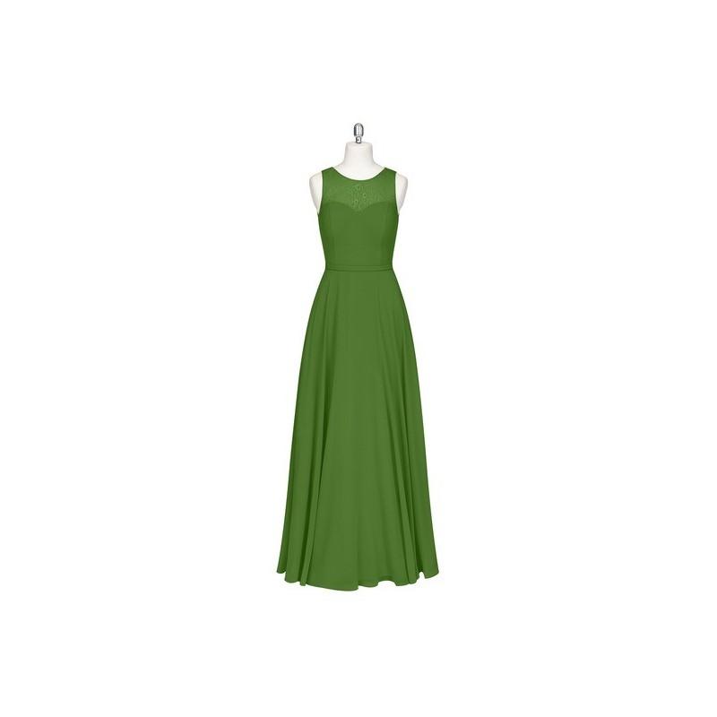 Wedding - Moss Azazie Hayden - Floor Length Sweetheart Illusion Chiffon And Lace - Simple Bridesmaid Dresses & Easy Wedding Dresses