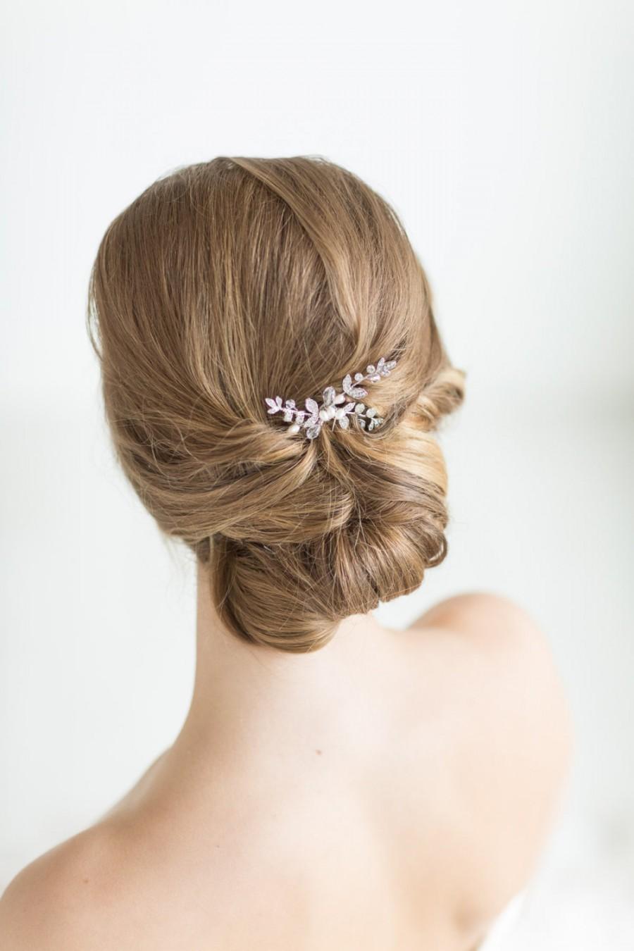 زفاف - Wedding Hair Pin, Bridal Hair Pin, Freshwater Pearl Wedding Hair Pin