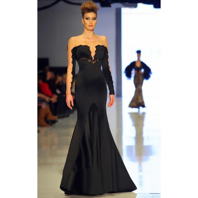 زفاف - MNM Couture - 2118 Illusion Off Shoulder Mermaid Dress - Designer Party Dress & Formal Gown