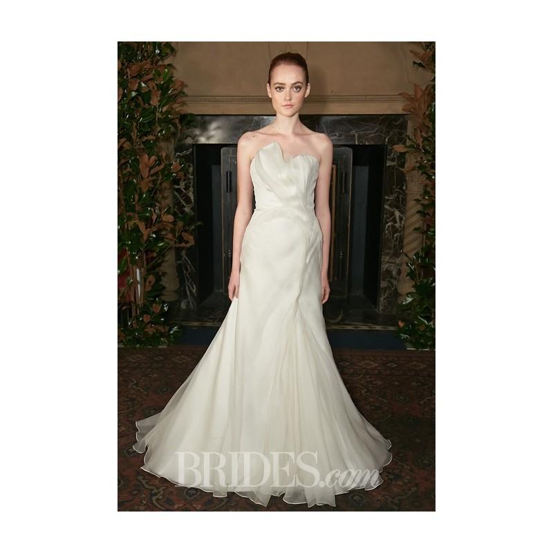 زفاف - Austin Scarlett - Fall 2014 - Whisper Strapless Silk Satin Organza Trumpet Wedding Dress - Stunning Cheap Wedding Dresses