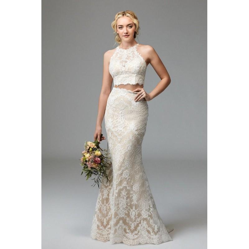 Hochzeit - Willowby 57125 Peyton Bridal Top - Wedding Long Crop Top Illusion, Jewel, Sweetheart Watters Dress - 2018 New Wedding Dresses