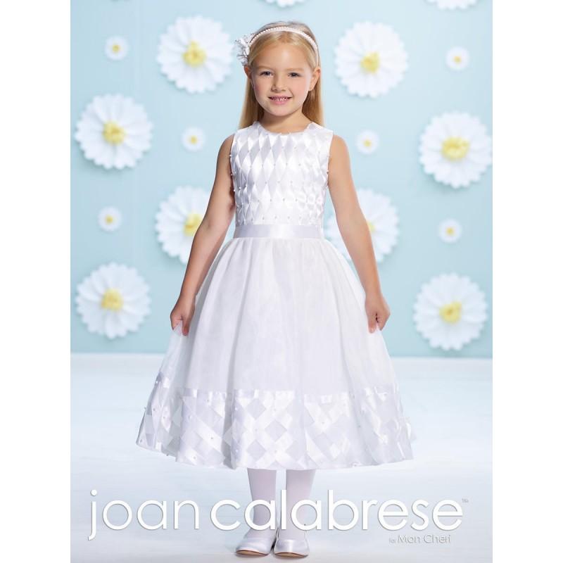 زفاف - Joan Calabrese 116386 Flower Girls Dress with Pearls - Brand Prom Dresses