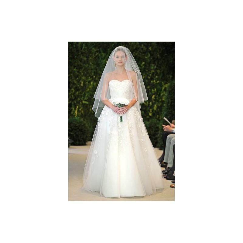 Wedding - Carolina Herrera SP14 Dress 30 - Carolina Herrera Ball Gown Full Length Sweetheart Spring 2014 Ivory - Rolierosie One Wedding Store