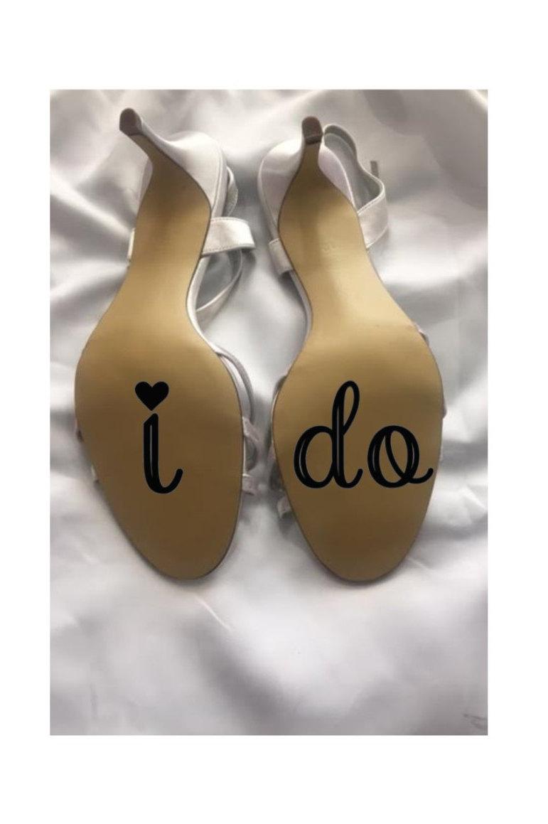 زفاف - I do - Wedding Shoes Decals - Wedding Shoes - I do Sticker - I do Vinyl - I do Decal