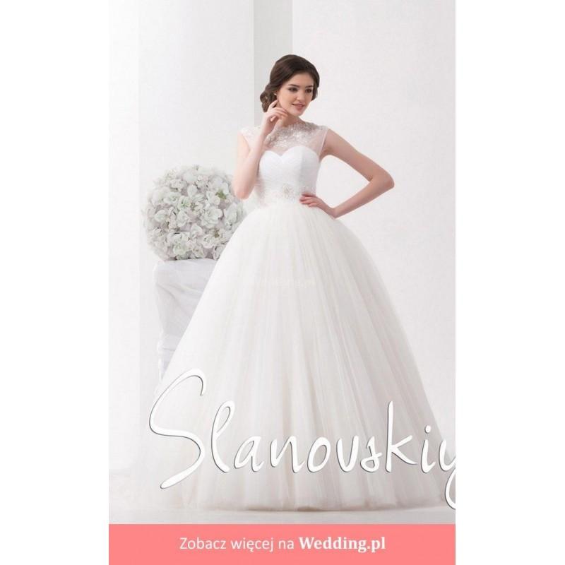 Свадьба - Slanovskiy - 15008 Romantico Floor Length Boat Princess Short sleeve No - Formal Bridesmaid Dresses 2018