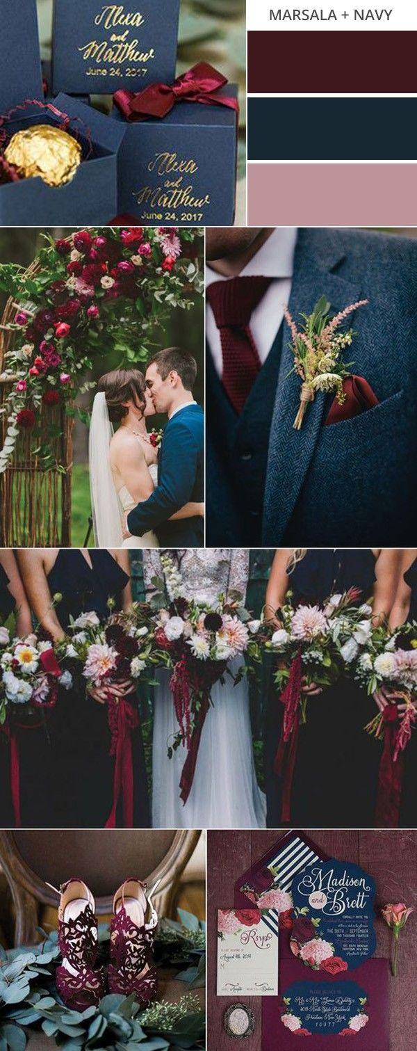 زفاف - Top 10 Gorgeous Fall Wedding Color Palettes To Love