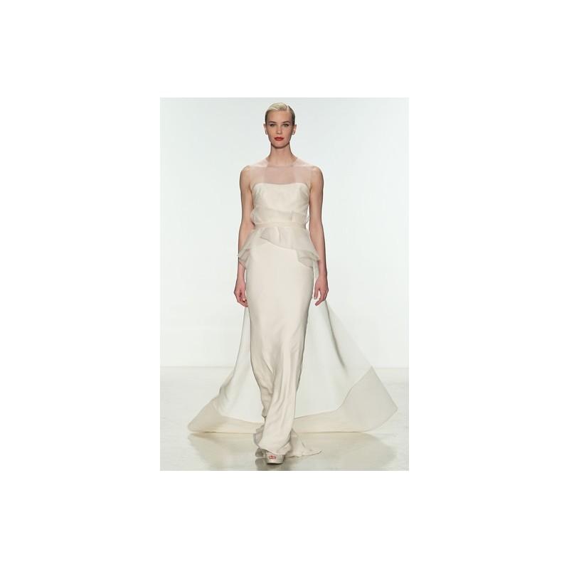 Свадьба - Amsale SP2015 Dress 3 - Full Length Spring 2015 Amsale A-Line - Rolierosie One Wedding Store