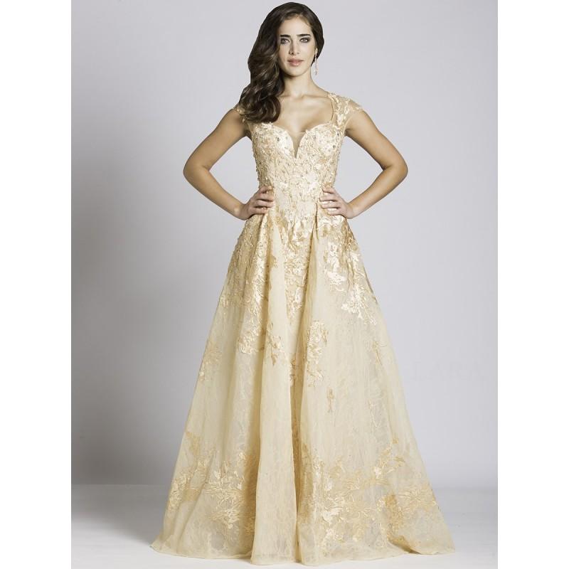 Wedding - Lara Dresses - 33497 Floral Applique Sweetheart Evening Gown - Designer Party Dress & Formal Gown