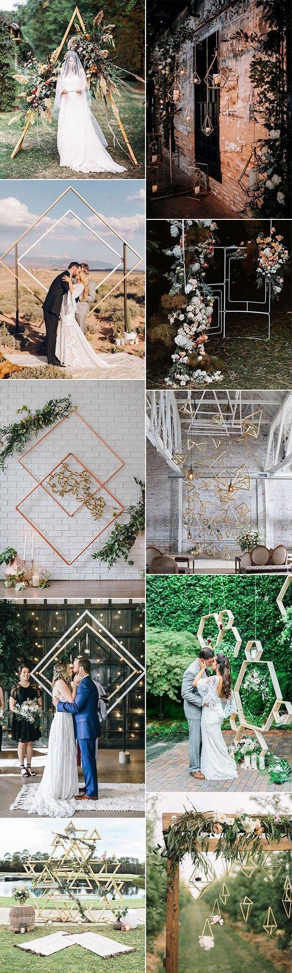 Hochzeit - 40  Chic Geometric Wedding Ideas For 2018 Trends