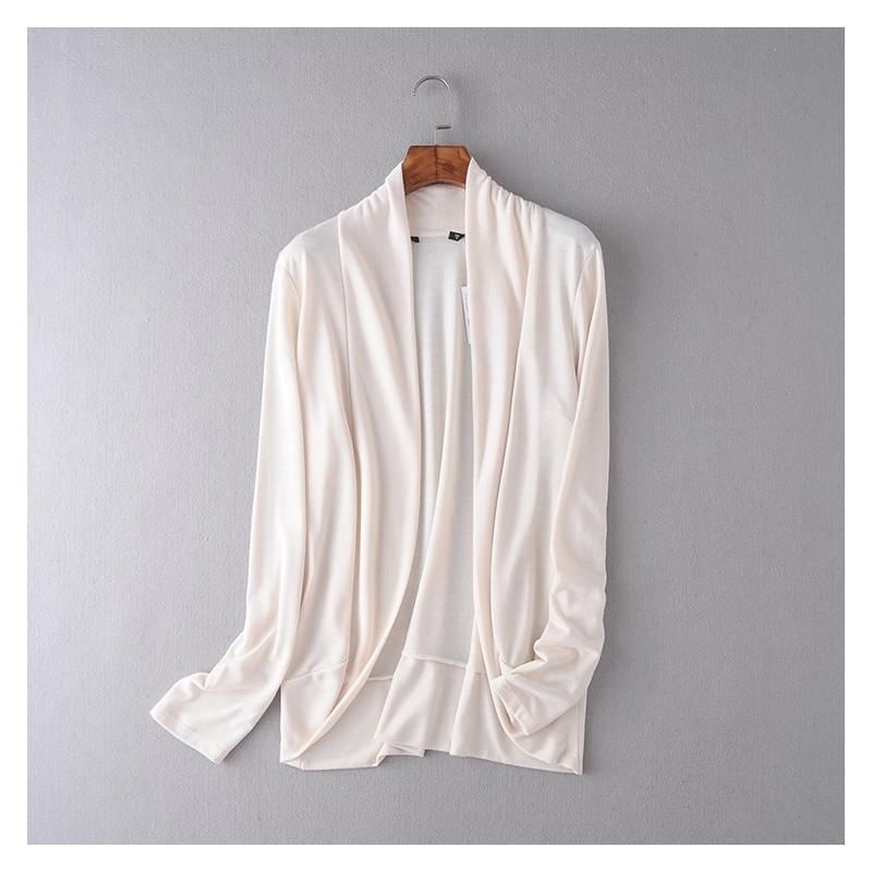 Mariage - Must-have Oversized Vogue Slimming Jersey One Color Cardigan Sweater Shawl - Discount Fashion in beenono