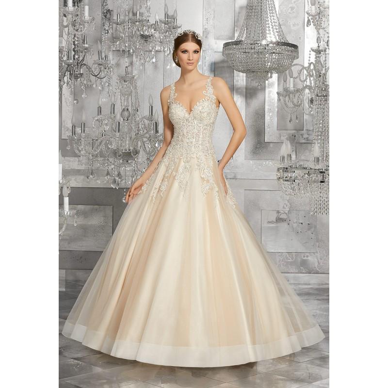 Hochzeit - Morilee 8190 Mahala Tank Lace A-Line Wedding Dress - Crazy Sale Bridal Dresses