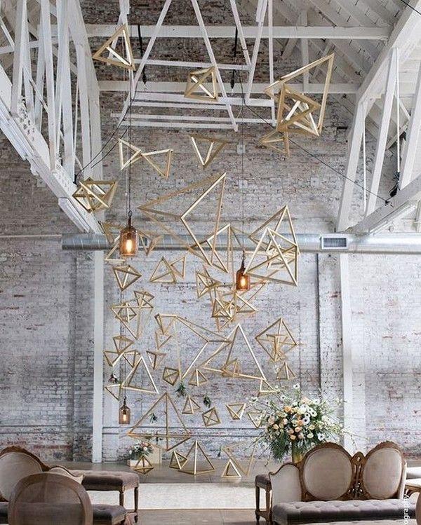Mariage - 40  Chic Geometric Wedding Ideas For 2018 Trends