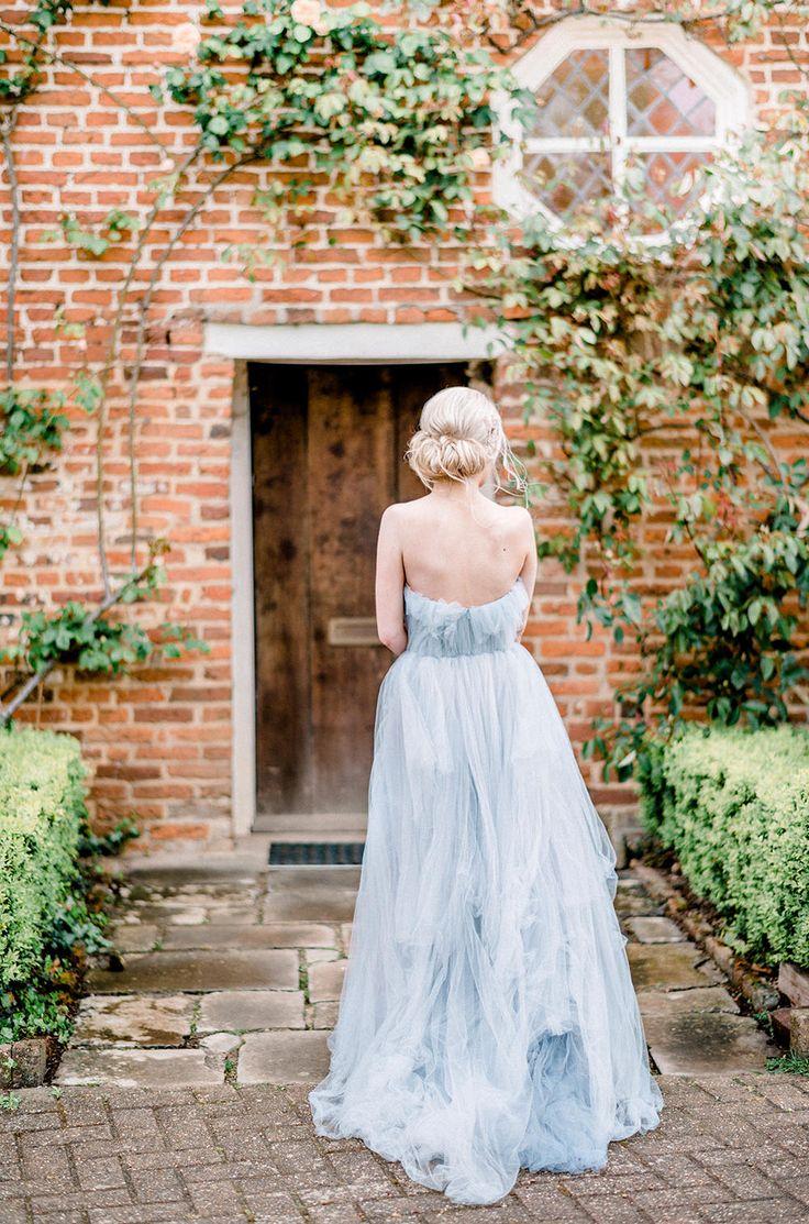 Mariage - Romantic Floral Bridal Inspiration With Blue Tulle Gown By Kathryn Hopkins Photography