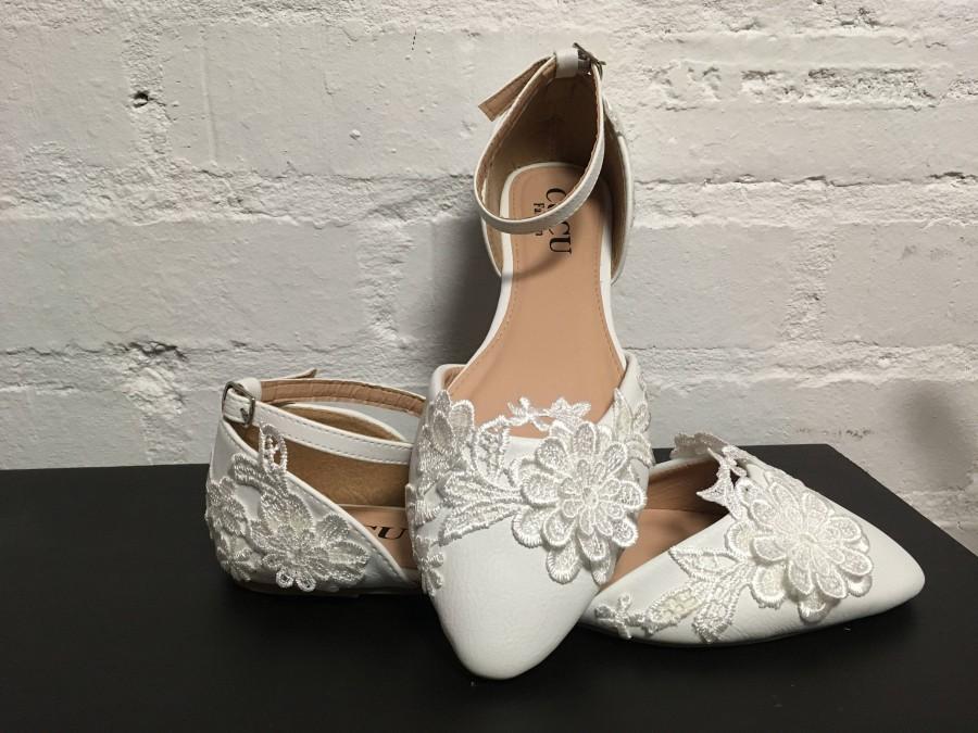 Hochzeit - Karri (Bridal wedding pointed Ballerinas flat shoes)