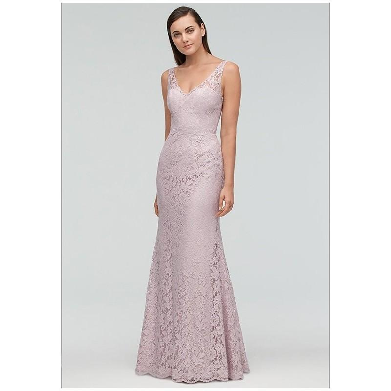 زفاف - Watters Maids Marsha 9258 - A-Line Sweetheart Lace Floor Natural Plus Size Available - Formal Bridesmaid Dresses 2018