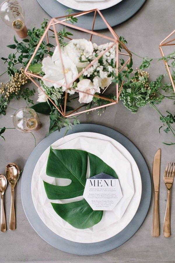 Hochzeit - 40  Chic Geometric Wedding Ideas For 2018 Trends - Page 2 Of 2