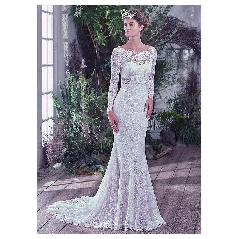 زفاف - Fantastic Lace Bateau Neckline Mermaid Wedding Dresses - overpinks.com