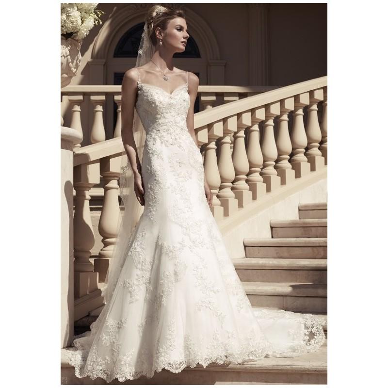 زفاف - Casablanca Bridal 2117 - Mermaid Sweetheart Natural Floor Chapel Satin Champagne Embroidery - Formal Bridesmaid Dresses 2018