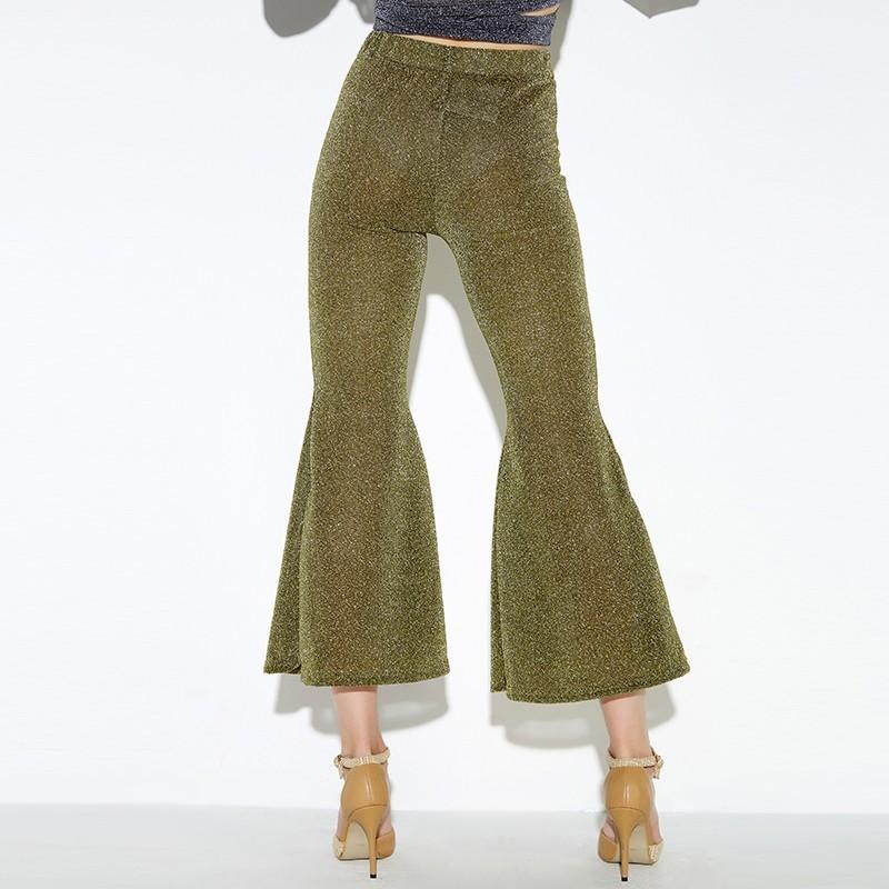 زفاف - Spring/summer 2017 new micro-Bell professional women's high waist sexy casual wide-leg pants - Bonny YZOZO Boutique Store