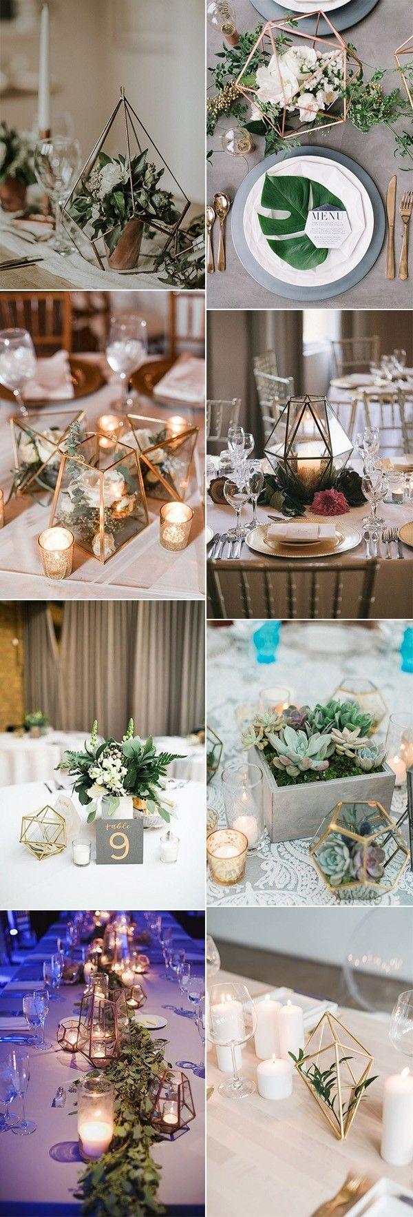 Hochzeit - 40  Chic Geometric Wedding Ideas For 2018 Trends - Page 2 Of 2