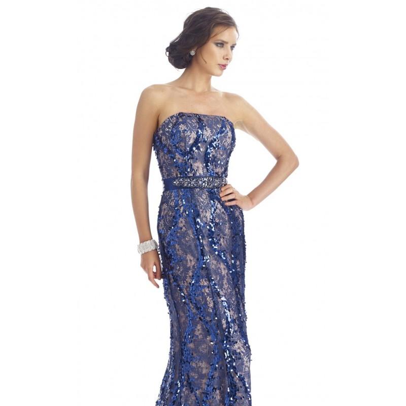 Mariage - Sequined Lace Gown Dress by Nika Formals 9399 - Bonny Evening Dresses Online 