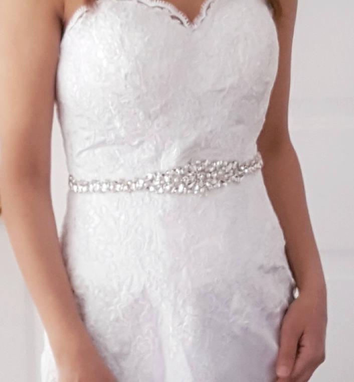 Mariage - Crystal Wedding Belt Sash, Bridal Sash, Wedding Dress Belt, Bridal Belt, Bridal Gown Belt, Silver Crystal Bride Belt- Style 786
