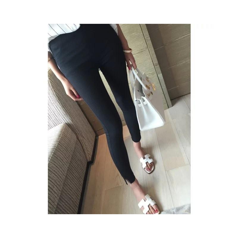 Wedding - High Waisted Black Flexible Tight Skinny Jean Pencil Trouser - Discount Fashion in beenono