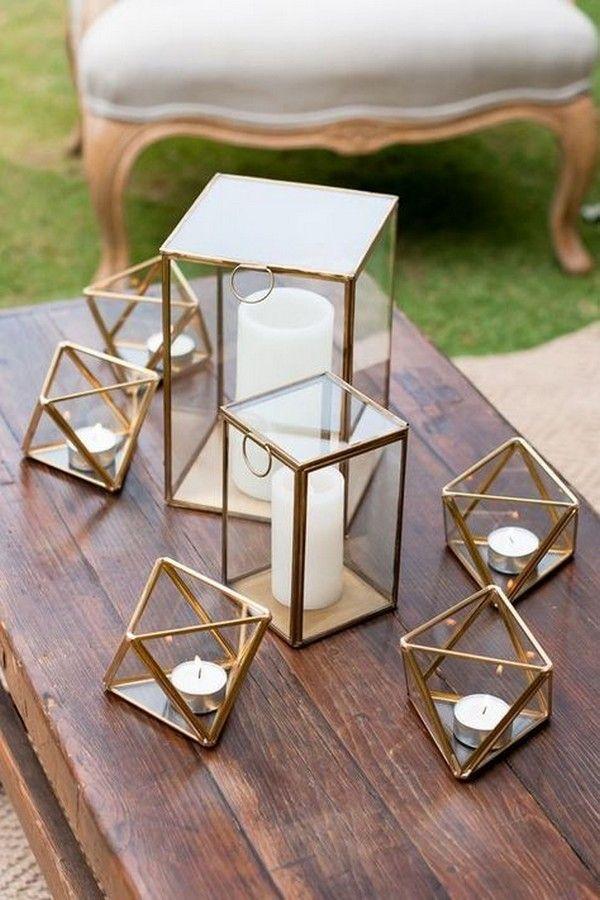 Wedding - 40  Chic Geometric Wedding Ideas For 2018 Trends - Page 4 Of 4