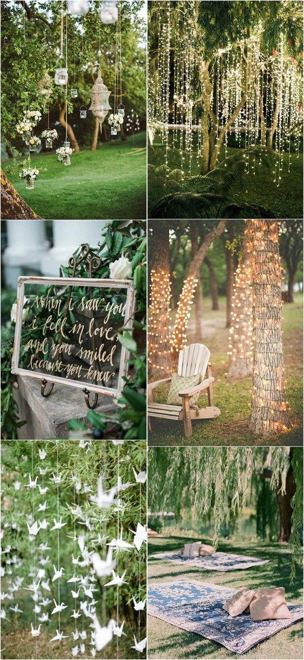 Свадьба - 25 Brilliant Garden Wedding Decoration Ideas For 2018 Trends
