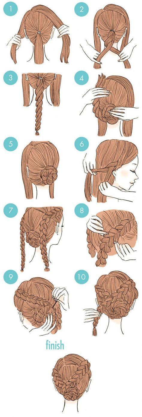 Hochzeit - 20 Easy And Cute Hairstyles That Can Be Done In Just A Few Minutes