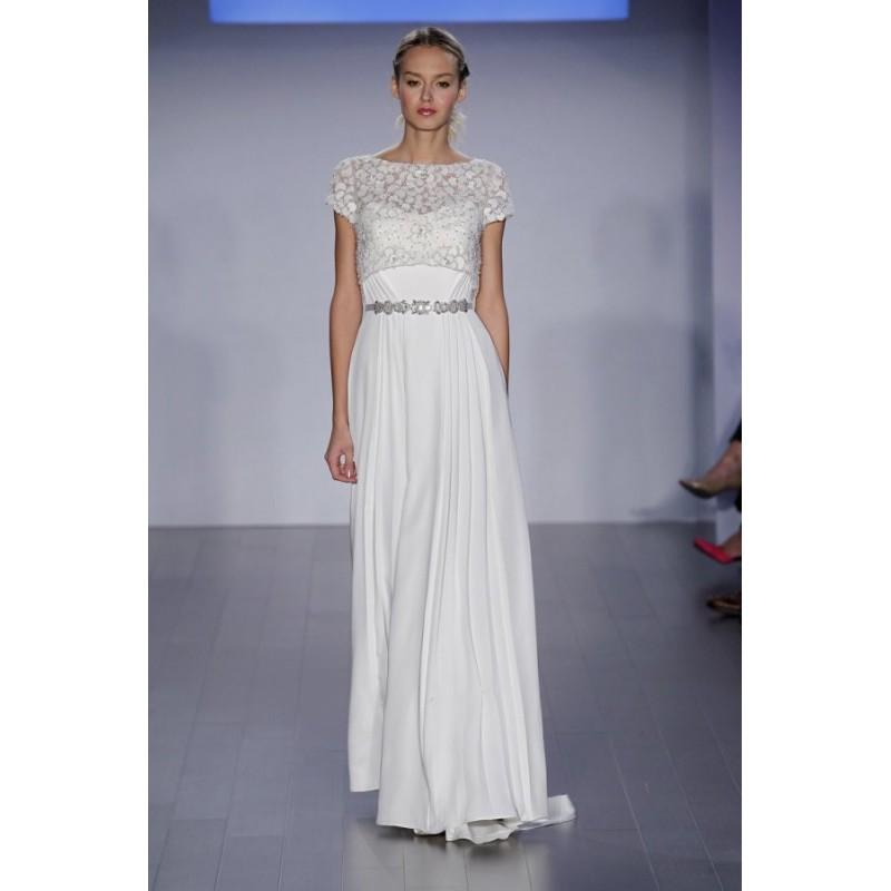 Hochzeit - Style 8511 by Jim Hjelm - Short sleeve Floor length Sheath Dress - 2018 Unique Wedding Shop