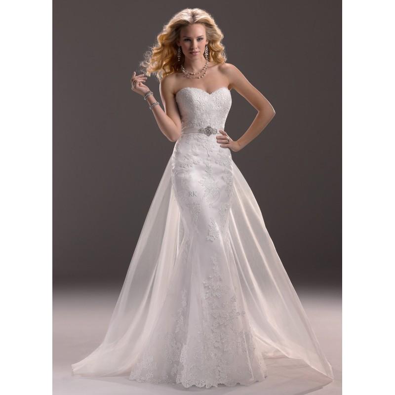 Hochzeit - Maggie Sottero Spring 2013 - Style 3MS760DT Marianne Gown with Detachable Train - Elegant Wedding Dresses