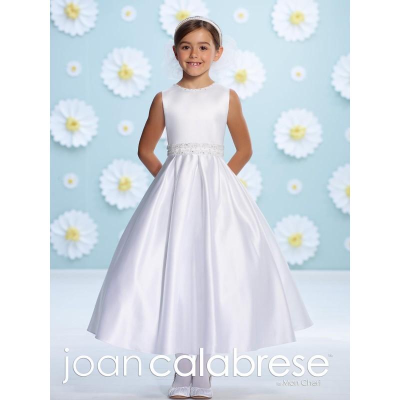 Mariage - Joan Calabrese for Mon Cheri 116374 Flower Girls Satin Dress - Brand Prom Dresses