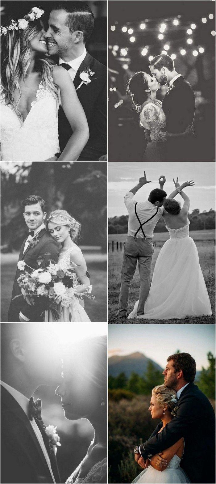 Свадьба - 20 Romantic Bride And Groom Wedding Photo Ideas