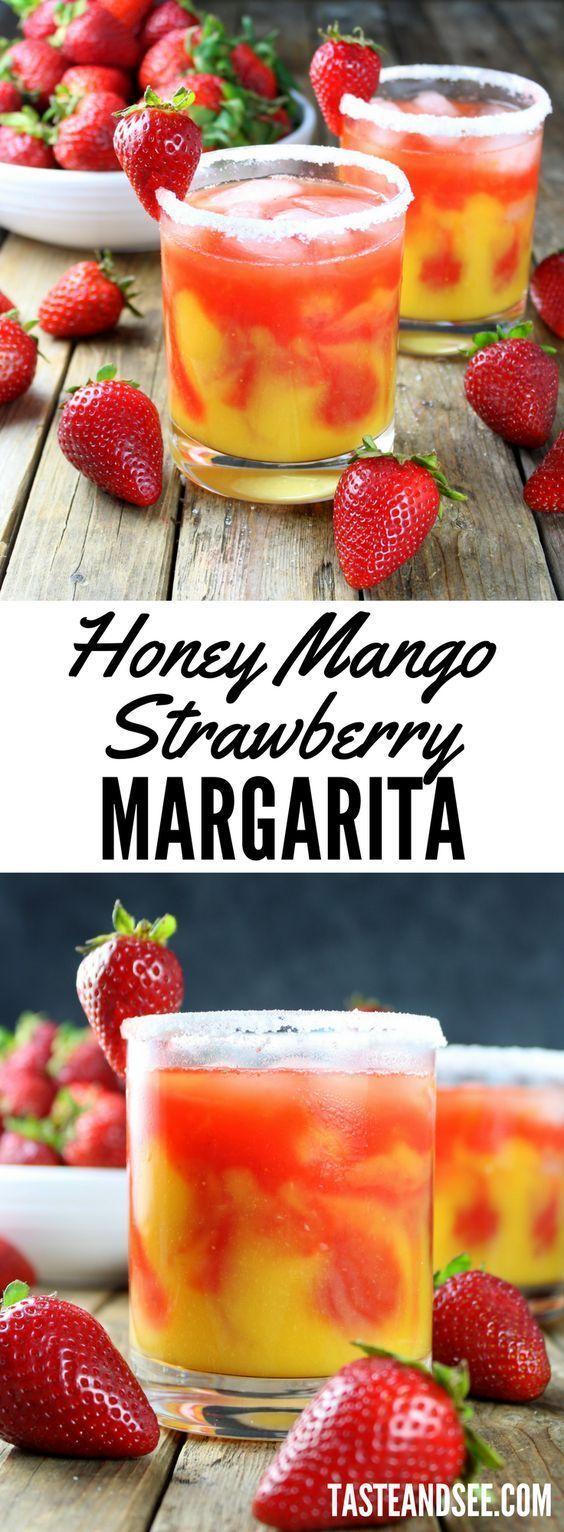 زفاف - Honey Mango Strawberry Margarita