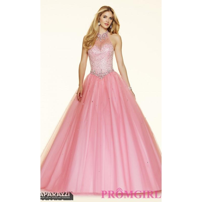 Свадьба - Open Back Tulle Ball Gown Style Prom Dress by Mori Lee - Brand Prom Dresses