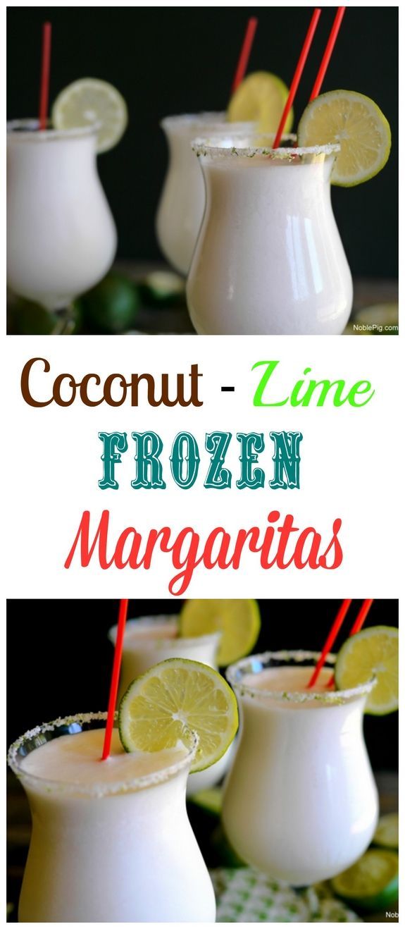 Hochzeit - Coconut Lime Frozen Margaritas