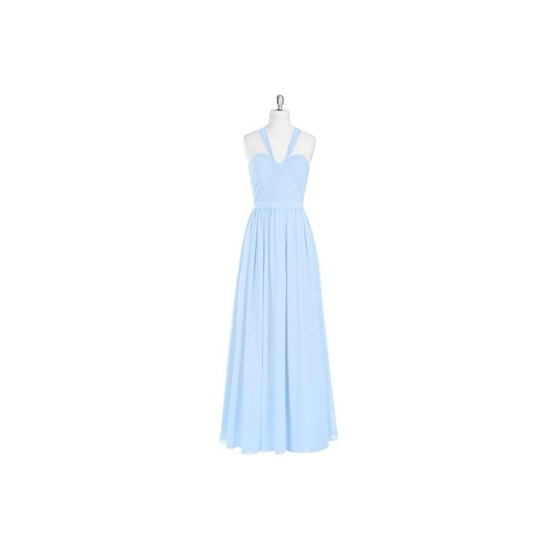 زفاف - Sky_blue Azazie Fatima - Chiffon Floor Length Back Zip Sweetheart Dress - Simple Bridesmaid Dresses & Easy Wedding Dresses