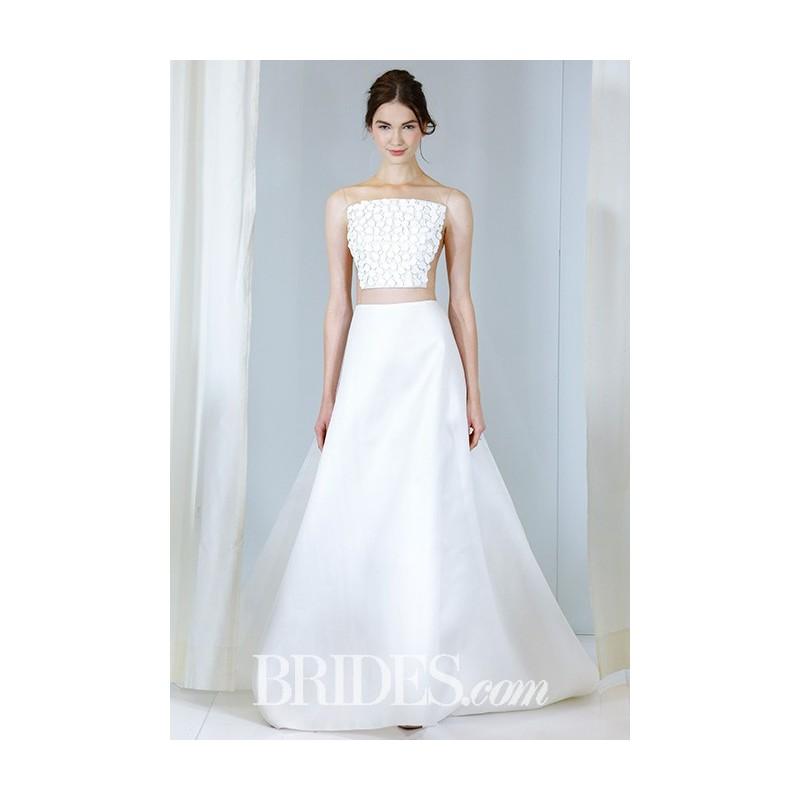 زفاف - Angel Sanchez - Fall 2017 - Laser-Cut Stone Embrodiery Gazar Gown - Stunning Cheap Wedding Dresses