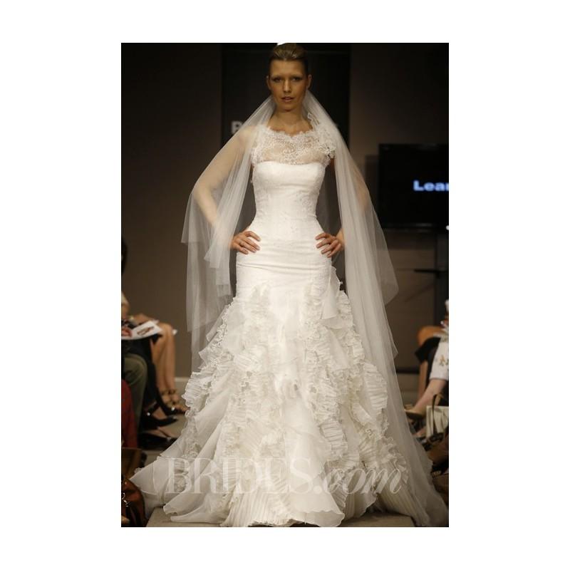 زفاف - Pronovias - 2014 - Leandra Lace Mermaid Wedding Dress with Flared Skirt - Stunning Cheap Wedding Dresses