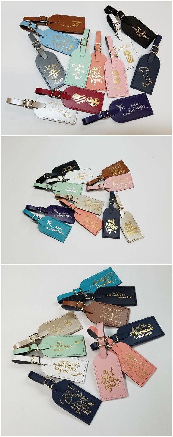 Mariage - BULK ORDER Wedding Favor Luggage Tags - Party Favor - Birthday Favor - Shower Favor - Made In The USA @CurrysLeather With Standard Design