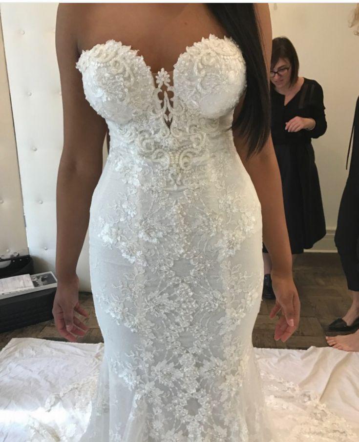 Hochzeit - Strapless Beaded Lace Wedding Gown From Darius Cordell Bridal